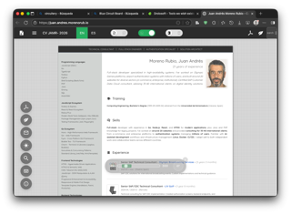 CV Portfolio preview
